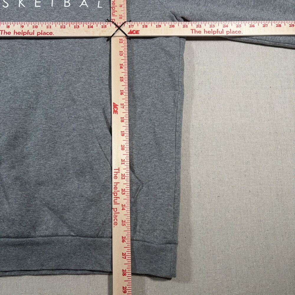 Air Jordan Marquette Golden Eagles Basketball Gray Fleece Hoodie Mens XL - Picture 4 of 6